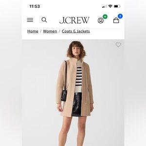 JCrew wool blend coat